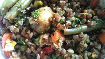 Рецепт Гречки с овощами для худеющих