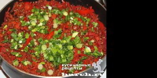 Рецепт гречки с овощами красная горка