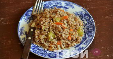 Рецепт Гречки с овощами