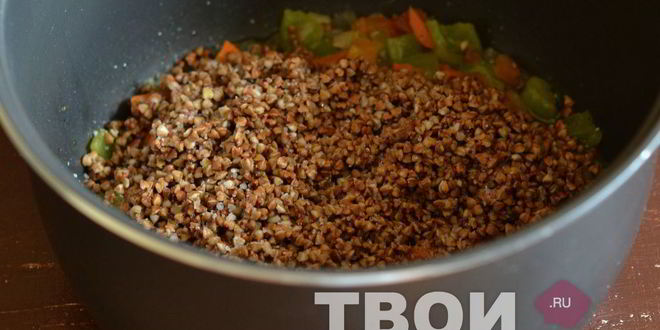 Рецепт гречки с овощами