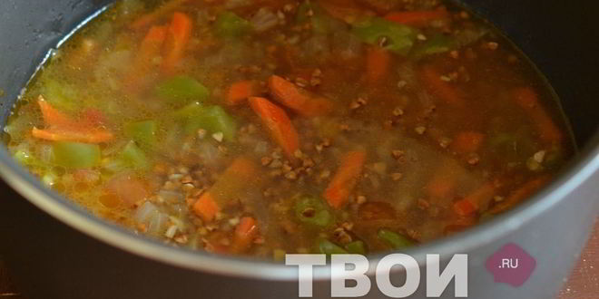Рецепт гречки с овощами