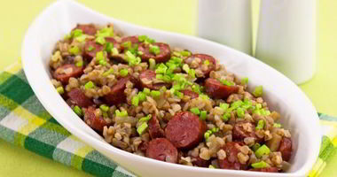 Рецепт Гречки с сосисками и грибами