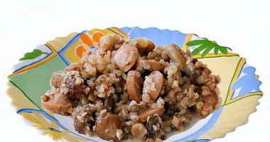 Рецепт Гречки с сосисками