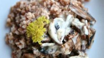 Рецепт Гречки со сливочным грибным соусом