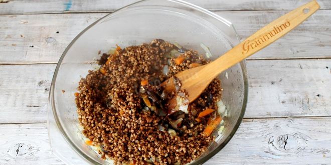 Рецепт гречневой каши с грибами