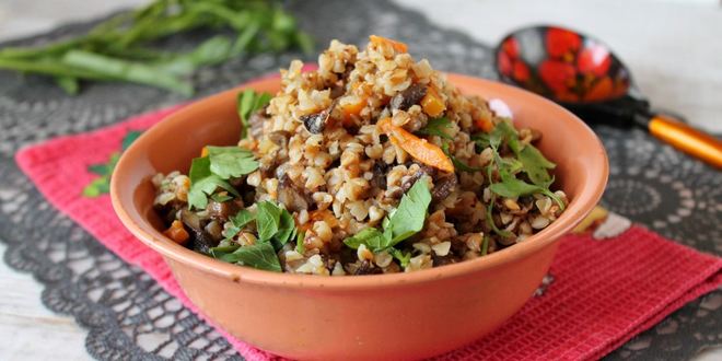 Рецепт гречневой каши с грибами