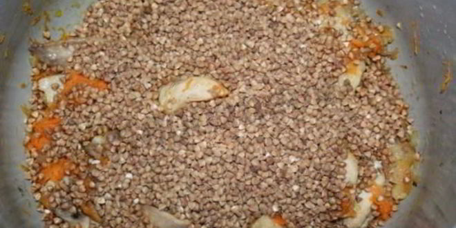 Рецепт гречневой каши с курицей в мультиварке