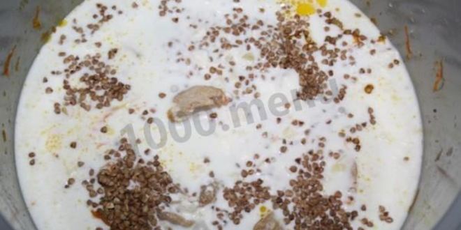 Рецепт гречневой каши с курицей в мультиварке