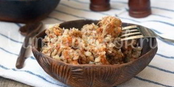 Рецепт гречневой каши с мясом в мультиварке