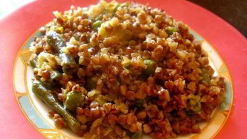 Рецепт Гречневой каши с сыром и овощами