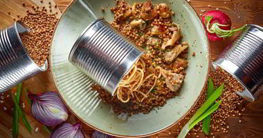 Рецепт Гречневой каши с вешенками и белыми грибами