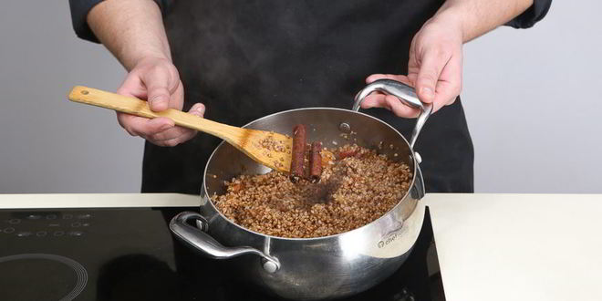 Рецепт скандинавской гречневой каши с имбирем