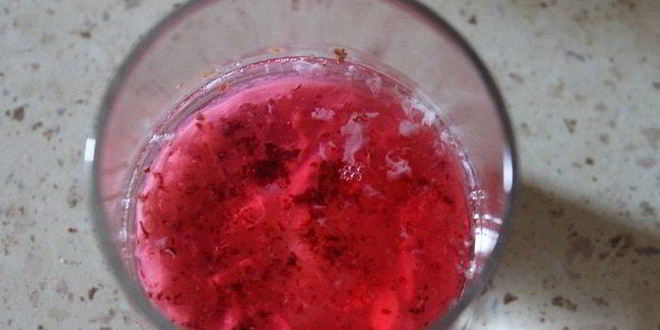 Рецепт каши из рисовых хлопьев с вишневым желе