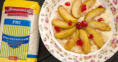 Рецепт Каши Краснодарской с медом и яблоками