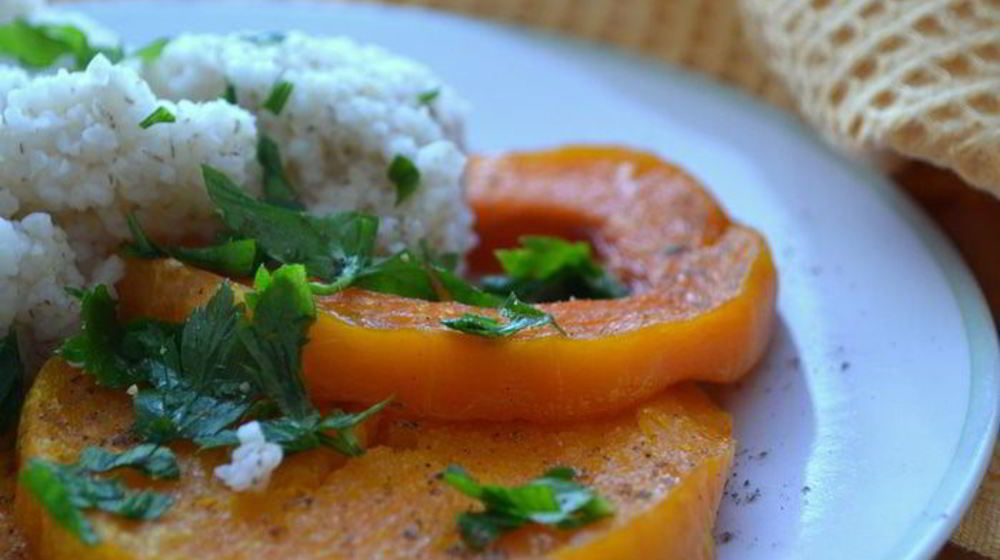 Как приготовить кашу с запеченной тыквой