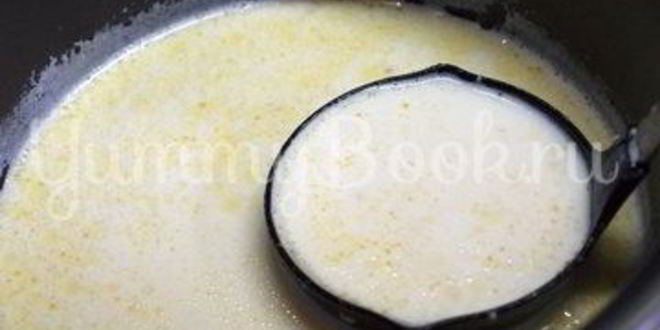 Рецепт кукурузной каши на молоке в мультиварке