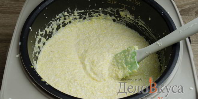 Рецепт кукурузной каши на сметане и сливках