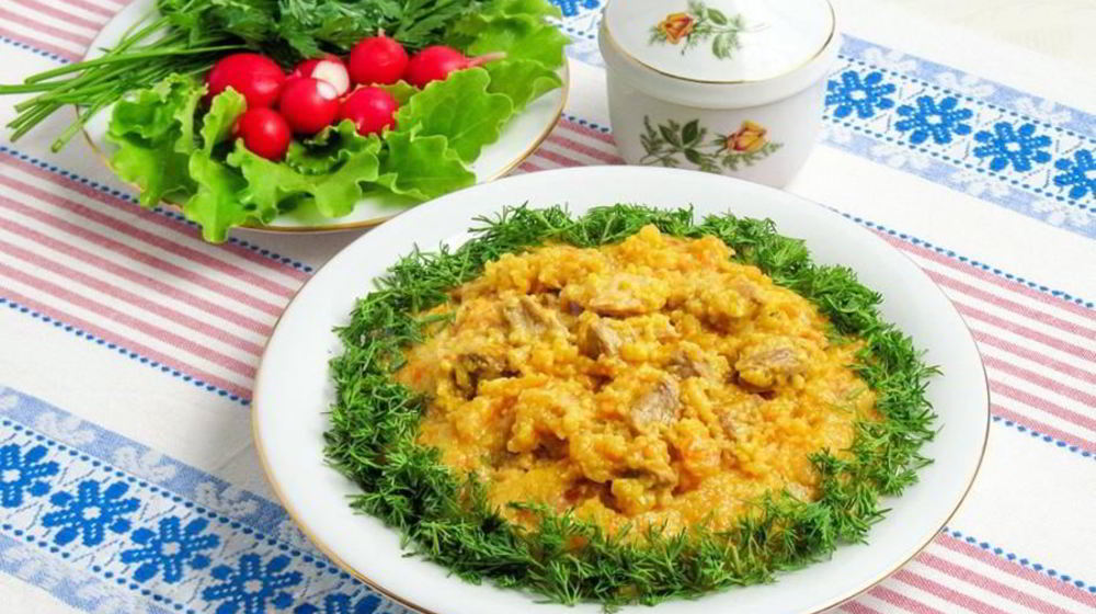 Как приготовить кукурузную кашу с мясом в мультиварке