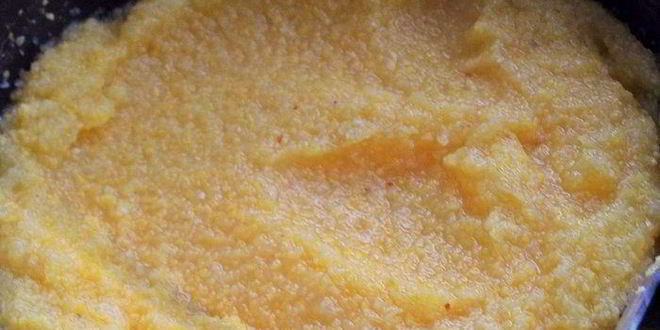 Рецепт поленты с беконом и овощами