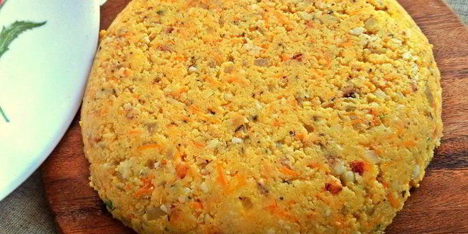 Рецепт поленты с беконом и овощами