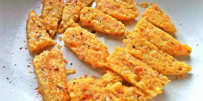 Рецепт поленты с беконом и овощами