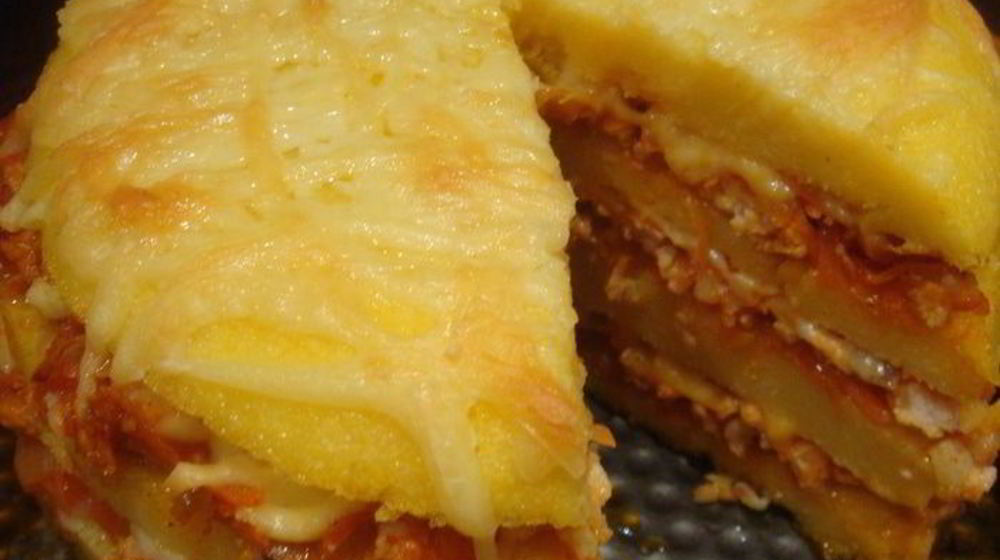 Как приготовить поленту с фаршем и сыром