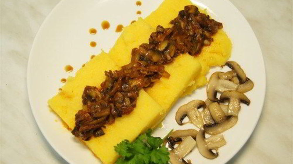 Как приготовить поленту с грибами