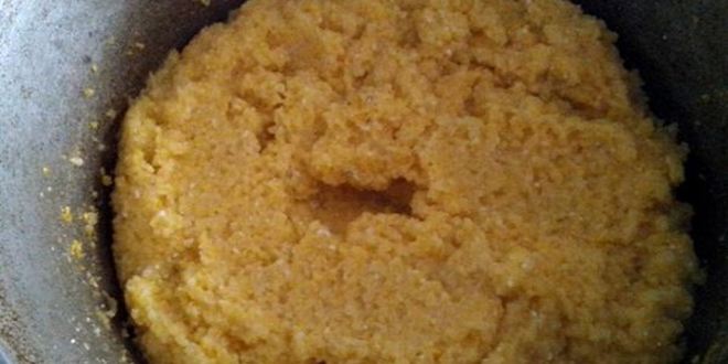 Рецепт поленты с грибным рагу и овощами