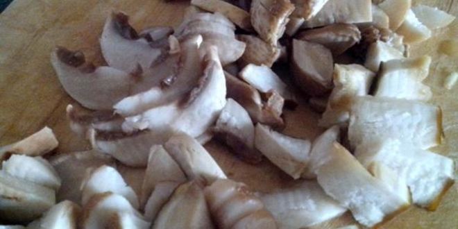 Рецепт поленты с грибным рагу и овощами