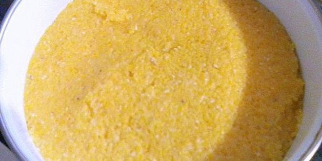 Рецепт поленты с грибным рагу и овощами