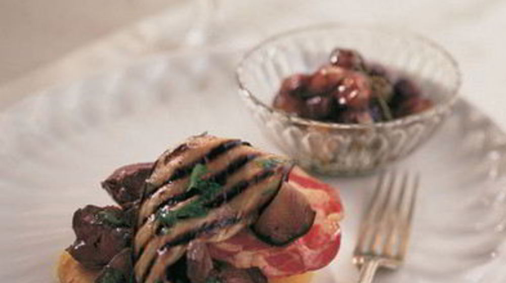 Как приготовить поленту с куриной печенью