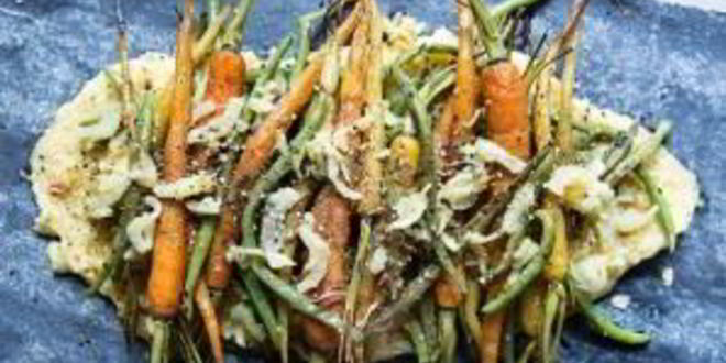 Рецепт поленты с овощами