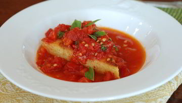 Рецепт Поленты с помидорами