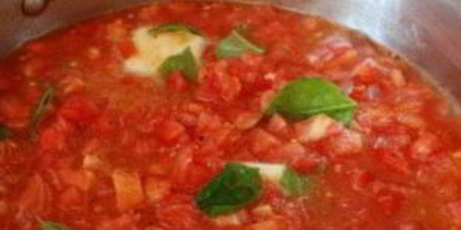 Рецепт поленты с помидорами