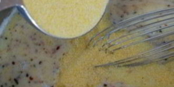 Рецепт поленты с помидорами