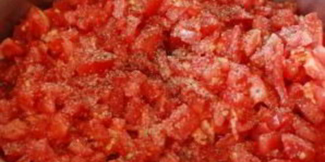 Рецепт поленты с помидорами