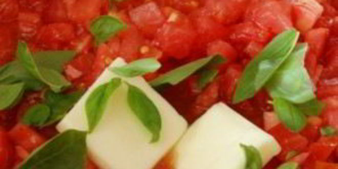 Рецепт поленты с помидорами