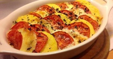 Рецепт Поленты с сыром и помидорами