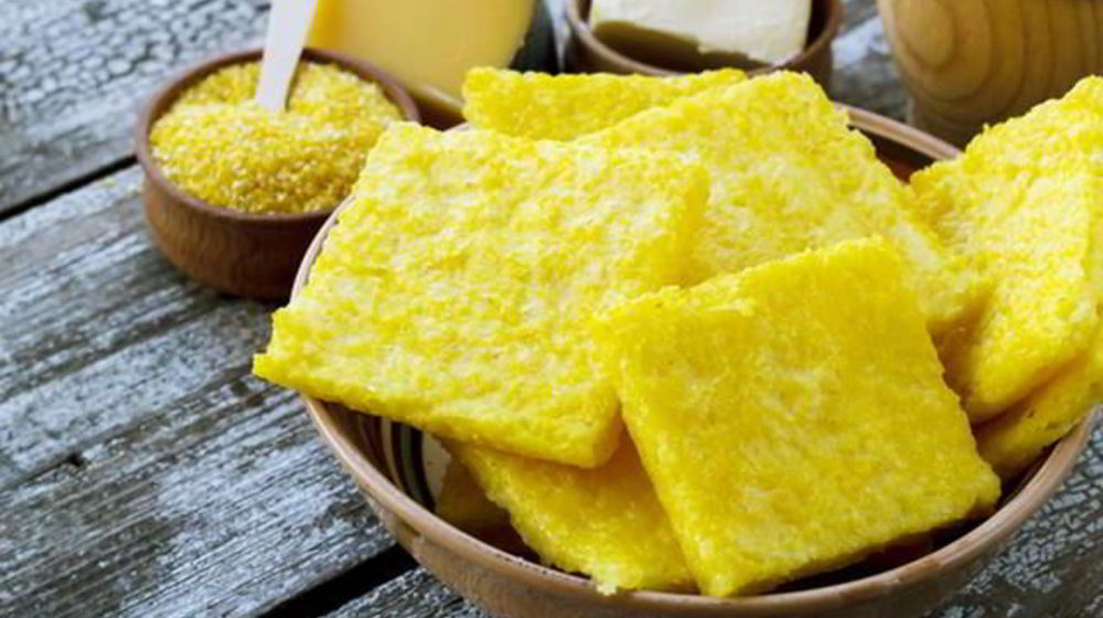 Как приготовить поленту с ветчиной и перецем