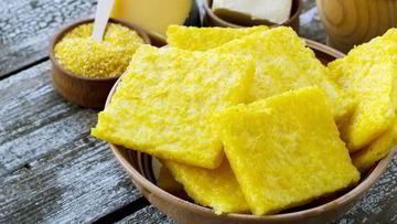 Рецепт Поленты с ветчиной и перецем