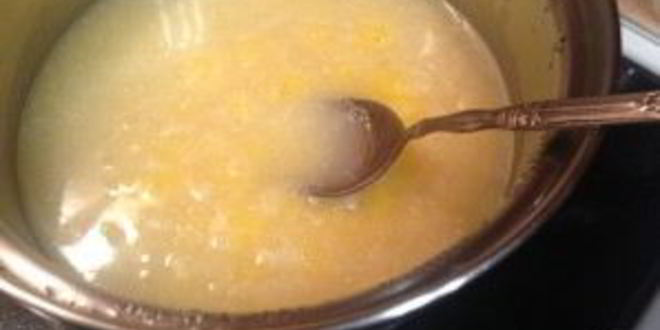 Рецепт поленты с вялеными помидорами в беконе