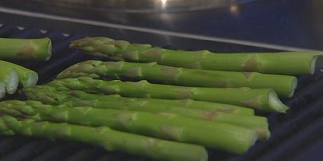 Рецепт поленты со спаржей