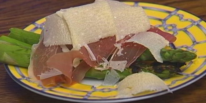 Рецепт поленты со спаржей