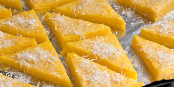 Рецепт запеченной поленты с пармезаном