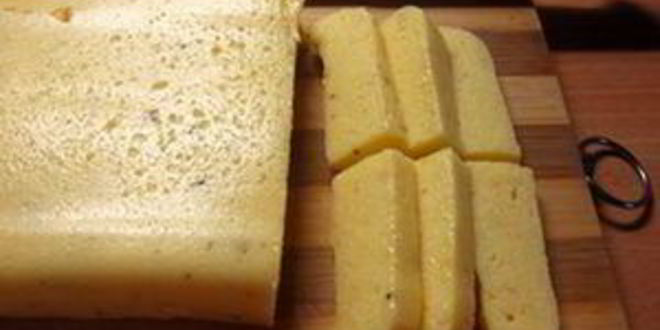 Рецепт запеченной поленты с песто