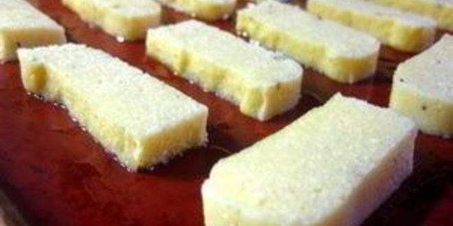 Рецепт запеченной поленты с песто