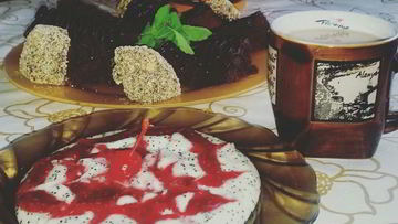 Рецепт Манной каши с малиновым вареньем