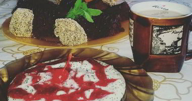 Рецепт Манной каши с малиновым вареньем