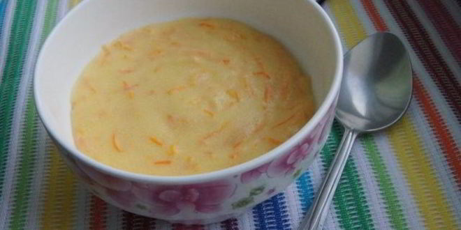 Рецепт манной каши с морковью