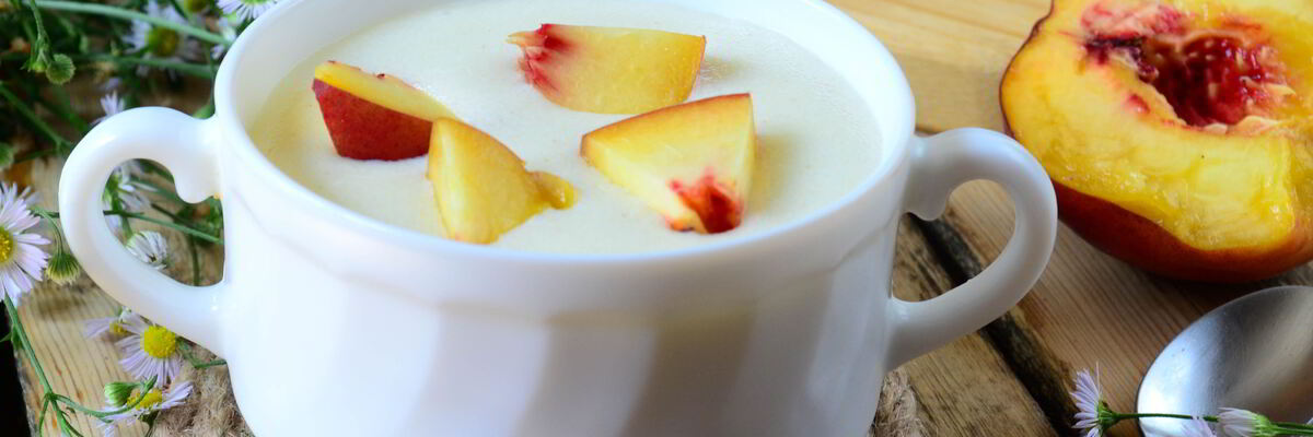 Рецепт Манной каши с персиками